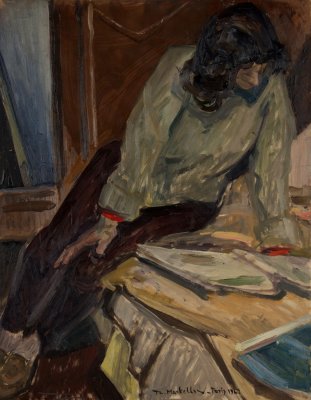 Η Κατινα διαβαζει Παρισι 1962 — Theodoros Markellos
