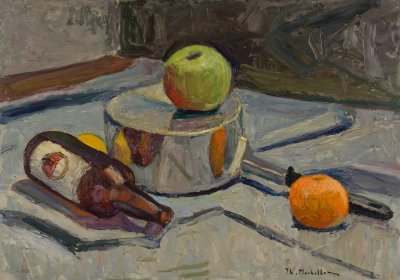 Still Life Painted with Palette Knife — Theodoros Markellos