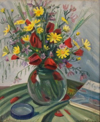 Wildflowers in Green Vase — Theodoros Markellos