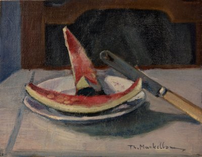Still Life: Two Watermelon Rinds — Theodoros Markellos