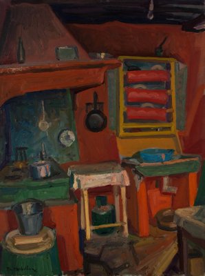 Hydra, Red Kitchen with Well — Theodoros Markellos